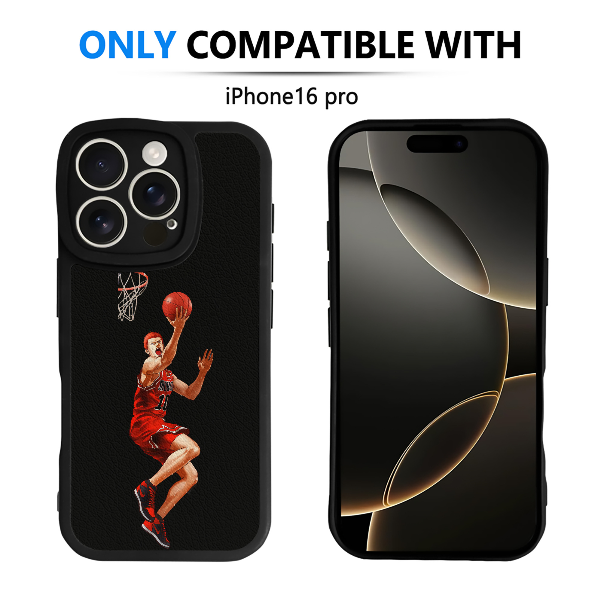 （画像用） SLAM DUNK／スラムダンク 【iPhone 16シリーズ対応】シリコンスマホケース（レザー調） 材質：シリコン